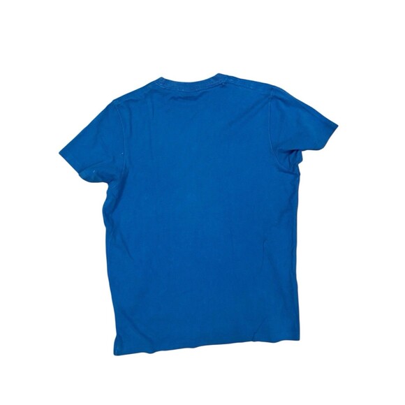 Vintage Y2K Abercrombie Fitch Spell Out Muscle T-Shirt Size L Blue Preppy 2000s - Picture 3 of 8